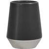 Spirella - Bicchiere Joshua Argento Opaco in Ceramica 300 ML, Elegante e Pratico per il Bagno, Design Moderno, Ideale per Uso Quotidiano, 9x9x11,5 cm, Grès