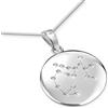 LillyMarie Collana In Argento Con Pendente Zodiacale Sagittario E Pietre Zirconia 925