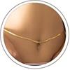 TINGN 1-3 pezzi catena a pancia in oro da donna - 18 carati placcato oro a strati catena a vita boho Body Chain catena a strati regolabile bikini sexy in vita estiva per donne e ragazze, 27" + 10",