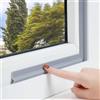 WanderGo Paraspifferi per Finestre, a Forma di T, 6 m, Grigio, Autoadesivo, Isolamento Acustico, Striscia Sigillante per Finestre e Porte