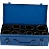 Ejoyous 10 pz Impatto Socket Set, 1 pollice Metric Deep Impact Socket Set in acciaio al cromo vanadio Drive Metrico Impatto Profondo Impatto Socket Set 22/24/27/30/32/36/38/41/46/50mm