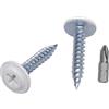SKIR'CO (100 pz.) Viti autofilettanti per legno verniciate da 4,2 x 25 mm, vite in metallo, testa a traliccio con PH modificato (bianco puro RAL 9010)