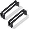 SYZOW 6 Pezzi Nero Cabinet Pulls 96mm Hole Centers Kitchen Cabinet Maniglie Lega di Zinco Vintage Cassetto Pulls
