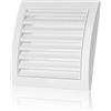 ABOUT VENT 150x150mm Griglia Ventilazione in Plastica ABS Bianca con Zanzariera - Griglie Aerazione Rettangolari
