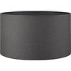 home sweet home collection Home Sweet Home Paralume in tessuto - D.40 x H.22 cm - Effetto lino - Grigio - E27 - per piantana & lampadario