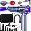 OPAHUTER 4 in 1 Aspirabriciole Senza Fili Potente, 22000PA Mini Aspirapolvere Potente, 3 Velocità Aspirapolvere Auto Portatile, Scarico Polvere Automatico a un Tocco per Auto Casa Ufficio Peli di Domestici