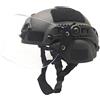 N / A Casco protettivo tattico Airsoft, casco tattico MICH 2000 Action Version con staffa NVG e maschera visiera antivandalo per giochi Airsoft Paintball CS all'aperto