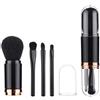 Nerplro 4 in 1 pennelli da trucco retrattili, cosmetici di bellezza e minerali, pennello da viaggio retrattile Kabuki, pennello per fondotinta, fard e cosmetici