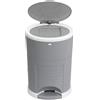 Korbell KM250DSG - Standard - Contenitore per vestiti per pannolini, economico, ecologico, a pedale, capacità di 240 strati, grigio, 16 L