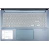 MiNGFi silicone coperchio della tastiera Copritastiera per ASUS VivoBook Pro 16X OLED M7600 Pro 15 OLED K3500 M3500 - Trasparente