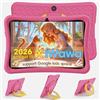 DigiLand Android 15 Tablet Bambini 10,1 Pollici,6GB RAM + 32GB ROM (espandibile), Controllo Parentale, App Bambini Preinstallate, Doppia Fotocamera, con Custodia Protettiva (10 Pollici Rosa 32GB)