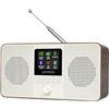 LEMEGA Radio Internet Stereo WIFI IR4S,Radio Digitale DAB Portatile,Spotify e Podcast,DAB+,FM, Bluetooth,Doppia Sveglia,60 Stazioni Preimpostate,Uscita Cuffie,Telecomando Tramite APP Oktiv (Noce)
