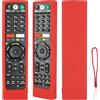 CTRLBETTER Custodia Telecomando in Silicone Compatibile Con Sony RMT-TX100D RMT-TX300E RMF-TX310E RMF-TX300E RMT-TX200E RMF-TX200E TV Telecomando Copertura Protettiva Antiurto Con un Cordino(Rosso)