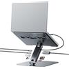 BENFEI Supporto per laptop con docking station USB-C 7in1, HDMI 4K@60Hz, 1*SD 1*Micro SD, 100W Power Delivery, 10Gbps 1*USBC 3.2 e 2*USBA 3.2 Compatibile con MacBook Pro/Air, iPad Pro, XPS, ThinkPad