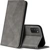 ZONNAVI Cover per Samsung Galaxy A02S, Flip Custodia Pelle PU con [Slot Cart] [Supporto Stand] [Magnetica], Cover a Libro Portafoglio per Samsung Galaxy A02S (Grigio)