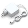 Jippofu Alimentatore 27W USB C Compatibile con Raspberry Pi 5 4GB 8GB/ Raspberry Pi 4 modello B, 5.1V 5A PD Adattatore Caricatore Tipo C Cavo di Ricarica Alimentazione Universale Charger 1.5m Bianco