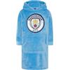 MANCHESTER CITY Felpa con cappuccio oversize indossabile da calcio, Blu, 12-14 Years