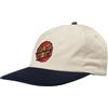 Santa Cruz Cappello snapback con visiera piatta a contrasto blu cobalto beige calico a pois graffiati