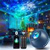 One Fire Proiettore cielo stellato, 15 colori 15 musica addormentata Galaxy Proiettore luce notturna Bluetooth per bambini con telecomando, ragazze/donne/ragazzi regali Halloween, Natale/camera, blu