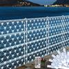 THKFUL Lichternetz für den Außenbereich, Netzlichter zum Einstecken, 6 x 4 m, 408 LEDs, Gartenbaumlichterkette für den Außenbereich, Mini-Glühbirnen-Lichterkette, Zaun, Hinterhof (weiß)