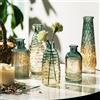 Lxoraziy Set di 5 Vintage Vaso Vetro Trasparente, Vasetti Vetro Trasparenti di Diverse Dimensioni, Vaso di Fiori in Vetro per Rose Pampa Erba, Feste di Matrimonio in Casa Decorazioni Vintage
