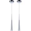 STARRYOL Moderna lampada a sospensione, 7W LED Decorazione plafoniera con stile a cono, ideale per soggiorno, ristorante, camera da letto, caffetteria, ecc- luce bianca 3500K luce naturale - 2unità