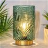 MJ PREMIER Lampada da tavolo a batteria con timer, lampada da tavolo decorativa senza fili, lampada da comodino per camera da letto, soggiorno, decorazione della casa, ingresso, regali (L-verde)
