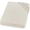 sleepling Comfort lenzuolo con angoli in morbida flanella realizzato in Germania in 100% cotone per materassi fino a 23 cm di altezza, con bordo elastico perimetrale, 160 x 200, creme