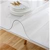 LAVOUP Copritavolo trasparente 2 mm PVC lavabile impermeabile per casa, cucina 60 x 180 cm, trasparente