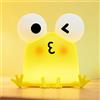 FAMIDUO Luce Notturna per Bambini Rana, Lampada Silicone Bambini, Lampada Notturna a LED a Forma di Animale Squishy con 30 Minuti Timer, Controllo Touch, USB Ricaricabile, Regalo per Neonati