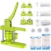 Victool Macchina per bottoni da 58 mm/32 mm/25 mm, punzonatrice per badge bottoni con 300 parti, pressa fai da te push-pull per badge fai da te per regali spilla creazione