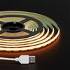 FCOB COB USB Striscia LED 1m 320LEDs/m Bianco Caldo 2700k Uniform DC5V IP30