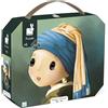 Janod Puzzle 100 pezzi ispirato a Vermeer, Puzzle 100 pezzi per bambini, Educativo, Sviluppa pazienza e destrezza, Certificato FSC, Da 6 anni, J02551