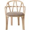 Gubi - Poltrona Bistra - Legno naturale - Midollino - Designer Michele de Lucchi