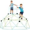VEVOR Struttura da Arrampicata Geometrica a Cupola Larghezza 183 cm, Carico 270 kg, Attrezzatura da Arrampicata per Bambini dai 3 ai 10 Anni, Parco Giochi Giardino Esercizio da Esterno Blu Verde