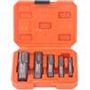 Jectse Set di Rubinetti per Tubi NPT da 5 Pezzi, Kit di Strumenti Idraulici per Filettatura in Acciaio Al Carbonio da 3/4, 1/2, 3/8, 1/4, 1/8 Pollici, Dimensioni Filettatura NPT