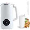 TOWEBOORY Macchina per Latte di Soia, 1000ml Macchina per Latte di Soia Multifunzionale Macchina per Il Latte di Noci Latte Vegetale Macchina con Timer Pulizia Automatica, per Zuppe, Latte di Soia