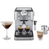 De'Longhi CLASSIC Macchina da Caffè Manuale Espresso e Cappuccino, Polvere e Cialde ESE,15 Bar, 1.7L, Metal (EM450.M)