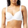 Dorina Reggiseno Donna Rachel - Reggiseno Demi Coppe Leggermente Imbottite, con Ferretto e Coppe Preformate, Spalline Regolabili e Morbido Tessuto Micro per Comfort Quotidiano, Bianco
