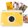 KODAK Printomatic+ Fotocamera Digitale Istantanea 10MP con LED RGB, stampa foto a colori su carta Zink 2x3" - Gialla