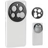 NEEWER Backplate per Obiettivo 15 Ultra, Adattatore per Lente Telefono con Filettatura 17mm per Fotocamera Principale e Teleobiettivo, Compatibile con Xiaomi 15 Ultra Case Originale, PA111 (Nero)