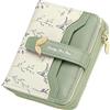 GAEKEAO Portafoglio Donna Piccolo, Portamonete Donna in Pelle con RFID Blocking, Portacarte con Tasche a Zip Portafoglio Donne