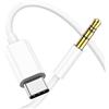 Avigers Cavo Aux da USB C to 3.5mm, Cavo Audio Jack da 3,5 mm Ausiliario Stereo Connettore, CAvo Aux Macchina per iPhone 16/15 Promax, Mate 30/20, Galaxy S21/S21+, Ultra/S20 Autoradio, Altoparlanti, Cuffie