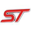 SgW ST Emblem Auto Distintivo Adesivo Decorazione Tutti gli Accessori Auto (rosso argento)