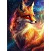 BOWETILE 5D DIY Diamond Painting Art Kits Volpe Carina, Kit di Pittura Diamante Animali per Adulti, Quadri Ricamati con Strass di Volpe per Principianti, Decorazione Murale per la Casa 30x40 cm