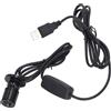 Atyhao Mini faretto a LED, USB, 5 V, compatto, in alluminio, dimmerabile, installazione aperta, con cavo da 2 m, per vetrine, fai da te (luce bianca calda 3000 K)
