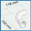 Fondital Curva 90° Per Tubo Ø35mm M/F Per Stufe Convettive Italkero