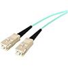 StarTech.com Cavo in fibra ottica multimodale LC-SC UPC OM3 da 2 m - Fibra full duplex 50/125µm, reti 100G, LOMMF/VCSEL - Bassa perdita di inserzione <0.3dB - Cavo patch in fibra LSZH (A50FBLCSC2)
