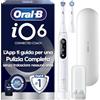 Oral-B Spazzolino Elettrico Ricaricabile iO 6N, Sensore di Pressione, Display Interattivo, Intelligenza Artificiale, 2 Testine, 1 Spazzolino, 1 Custodia da Viaggio, Bianco, Idea Regalo