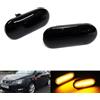RZG Set di 2 indicatori di direzione laterali neri a LED per Alhambra Altea Arosa Exeo Ibiza Leon Toledo Mii Citigo